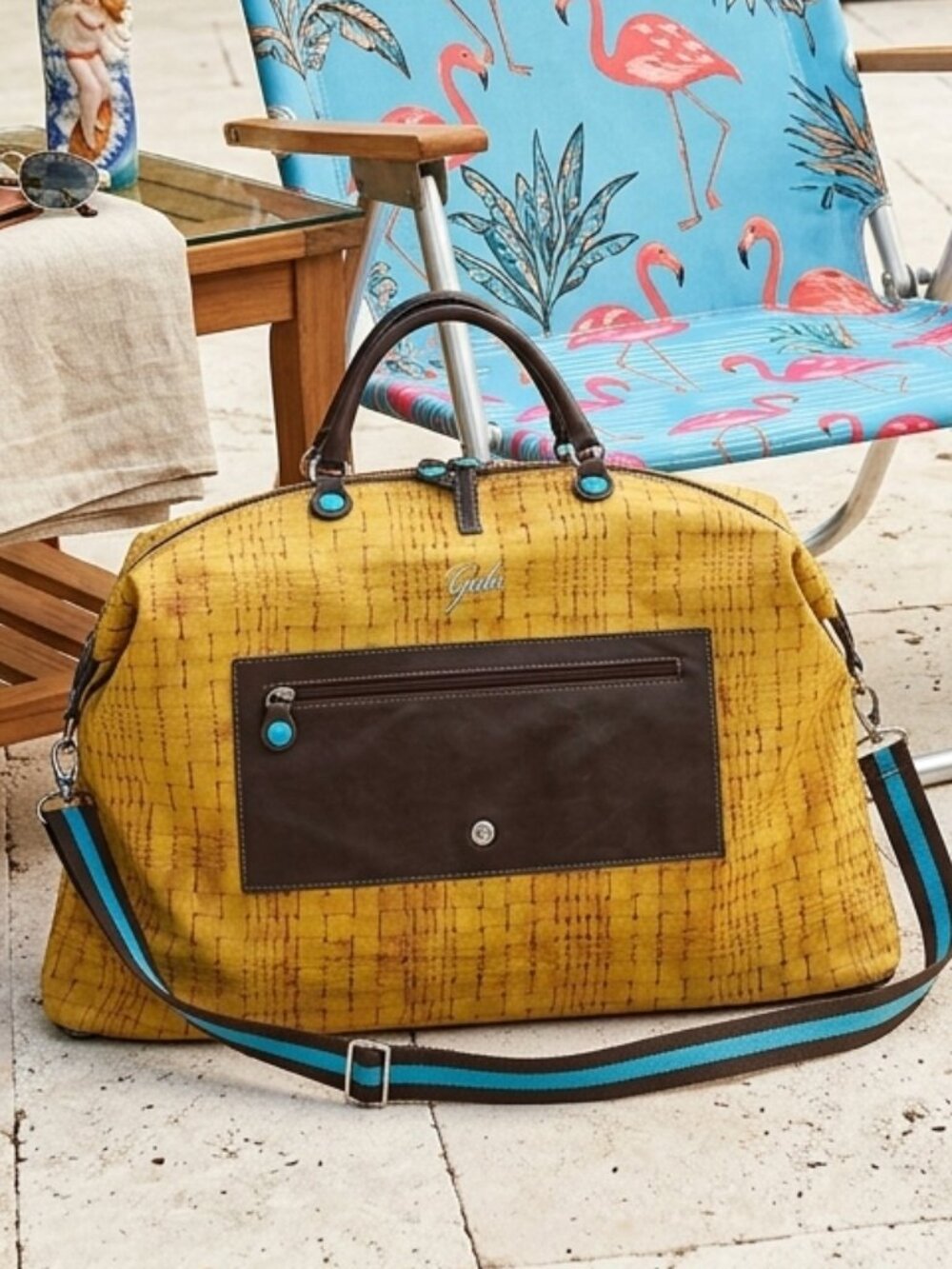 Gabs "basket weave" hobo tote bag